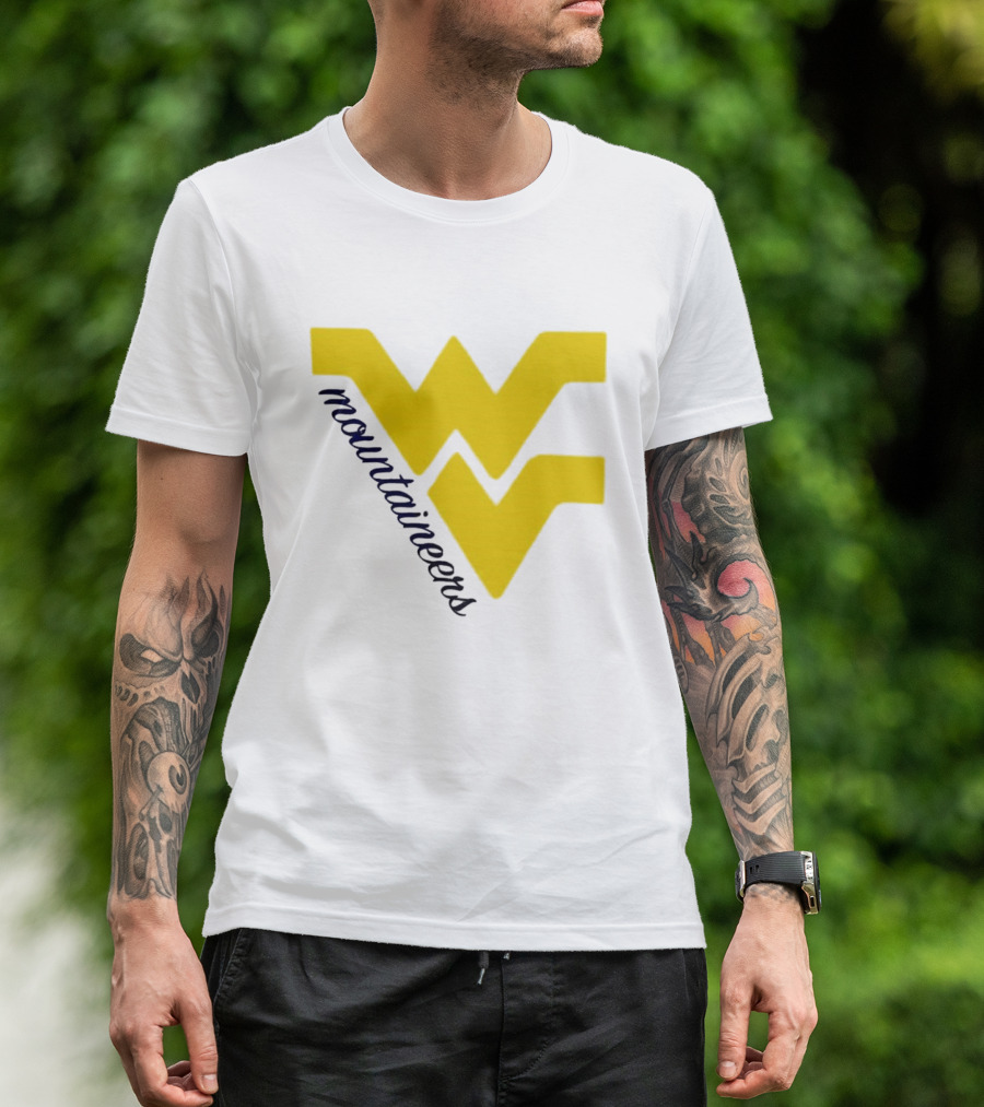 WVU Mountaineers Yellow WV T-Shirt
