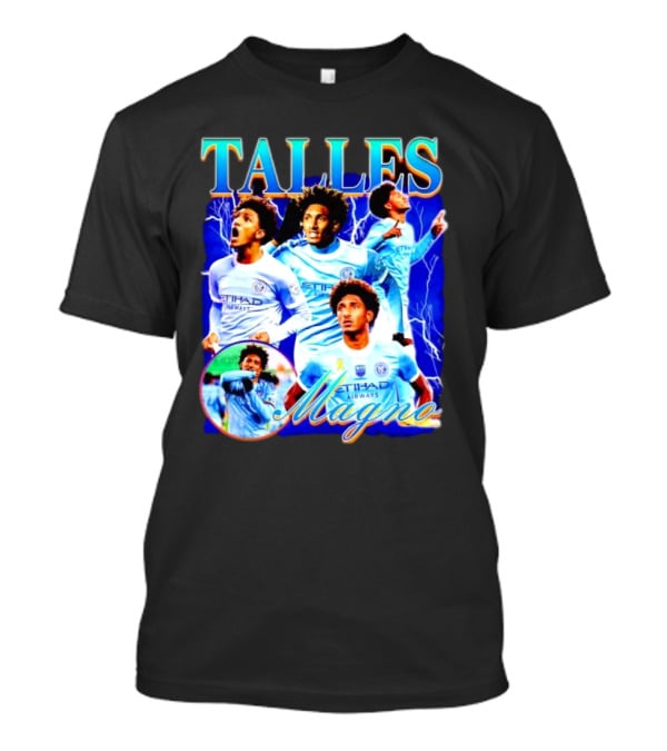 Talles Magno Etihad Airways Lightning Soccer Montage T-Shirt