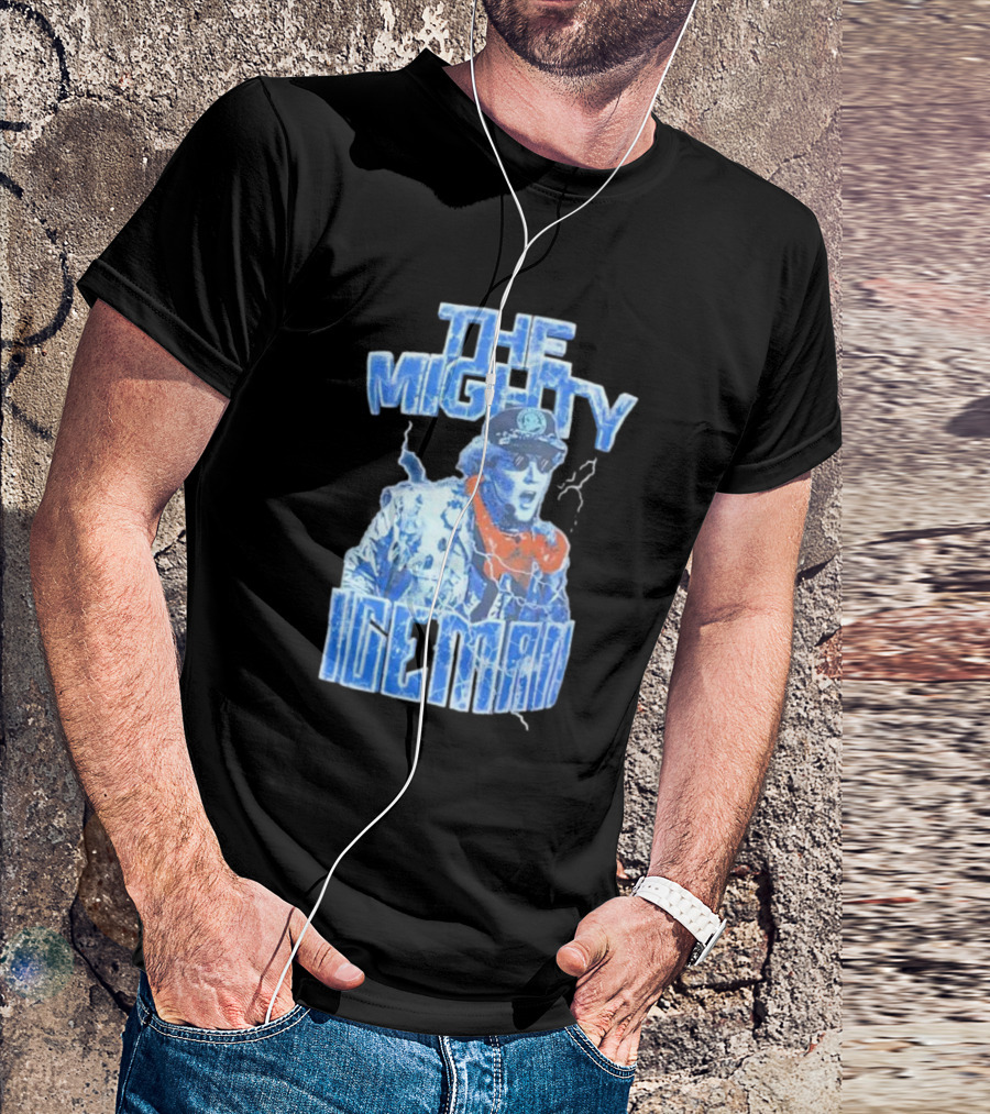 The Mighty Ice Man Electrifying Blue Lightning T-Shirt