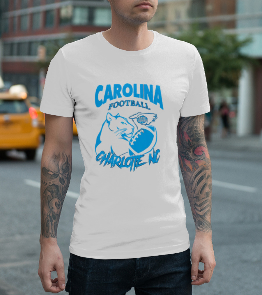 Carolina Football Since 1995 Charlotte NC Panther T-Shirt