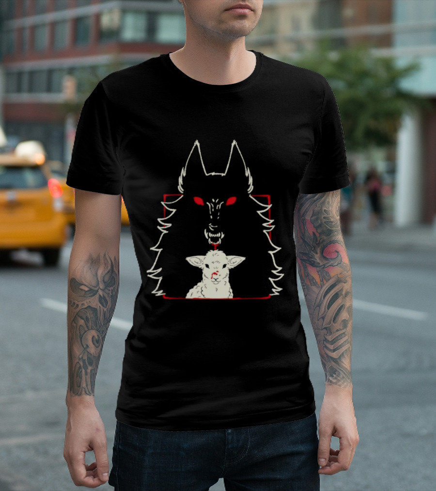 Duplicity By Morsusmania Wolf And Lamb Duality T-Shirt