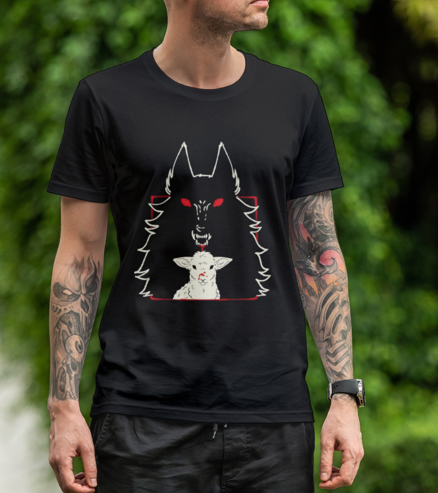 Duplicity By Morsusmania Wolf And Lamb Duality T-Shirt