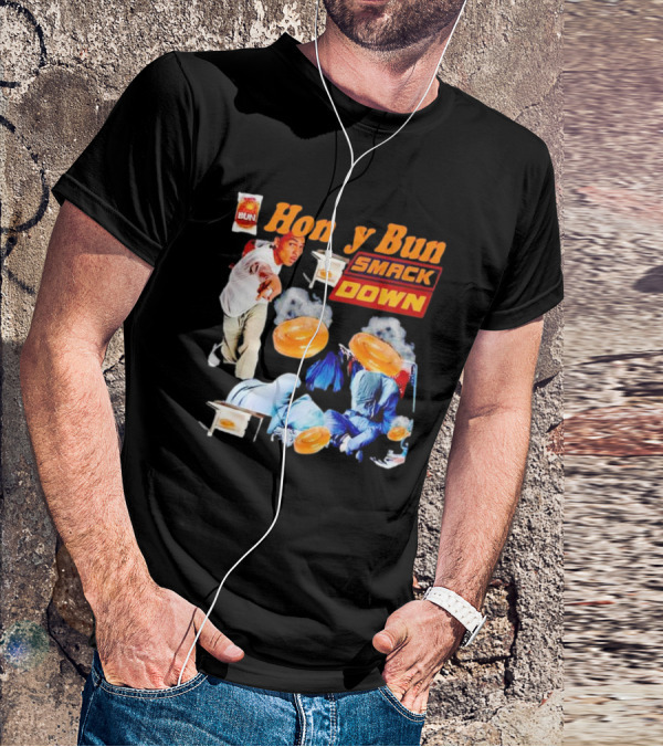 Honey Bun Smackdown Action Scene With Fighting Moves And Buns T-Shirt