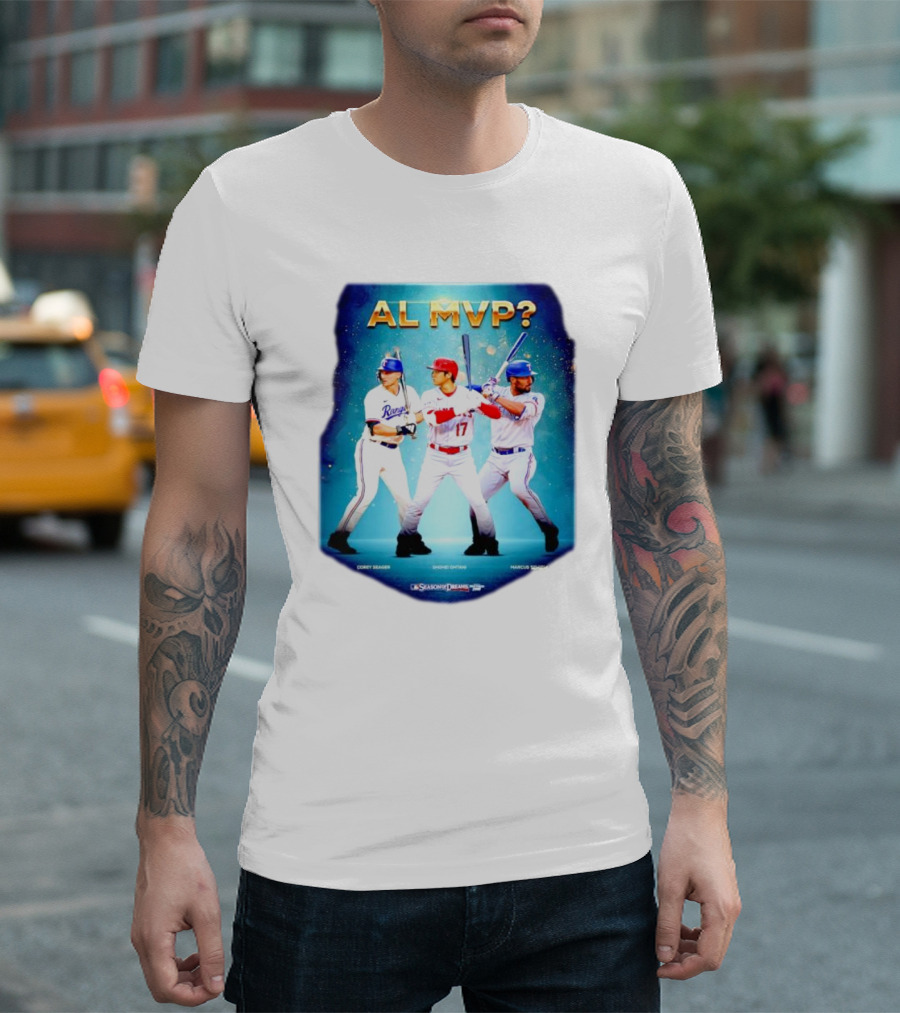 AL MVP Corey Seager Shohei Ohtani Marcus Semien Season Dreams T-Shirt