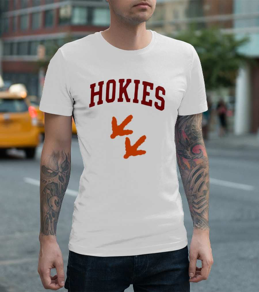 Hokies with Orange Footprints T-Shirt