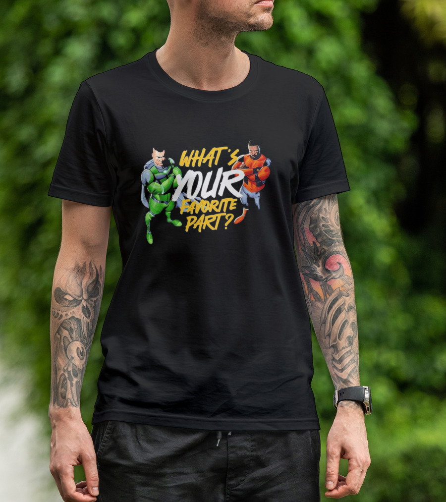 WHAT’S YOUR FAVORITE PART SUPERHERO DOCHOSON DUO T-Shirt