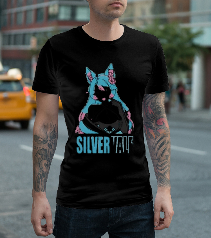 Silvervale Pastel Pop Anime Cat Ear Character T-Shirt