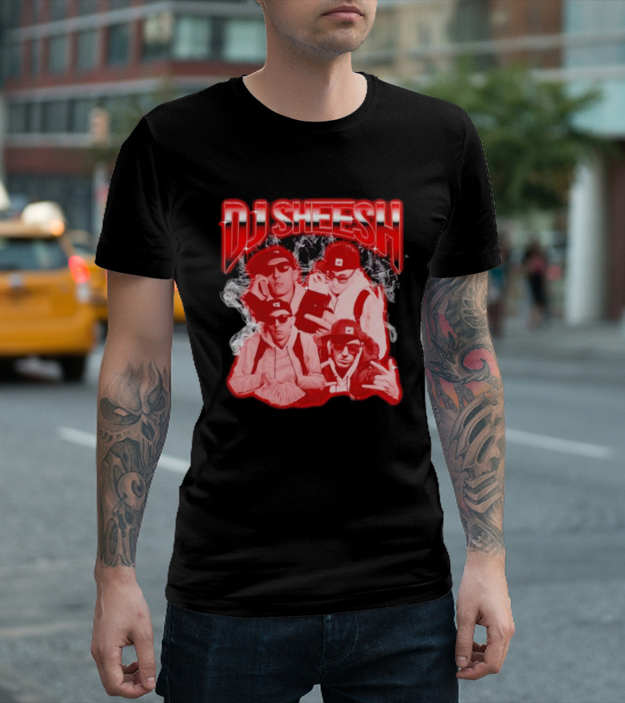 DJ Sheesh Smoking Cool Vibes With Cyclops Crew T-Shirt