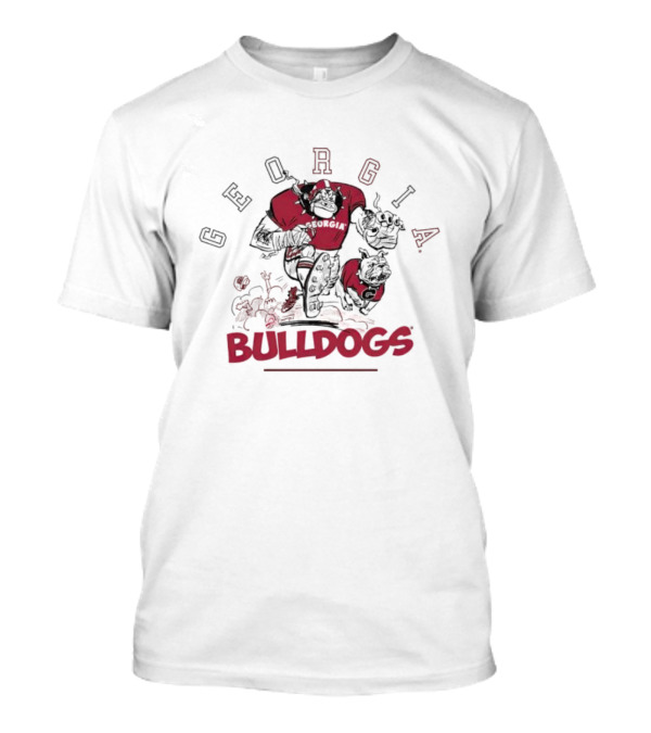 Georgia Bulldogs Dawgwild Football Mascot Rugged Power T-Shirt