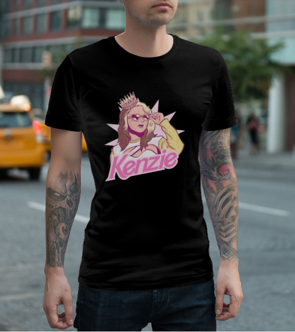 Kenzie Paige Pink Queen Icon With Crown And Sunglasses T-Shirt