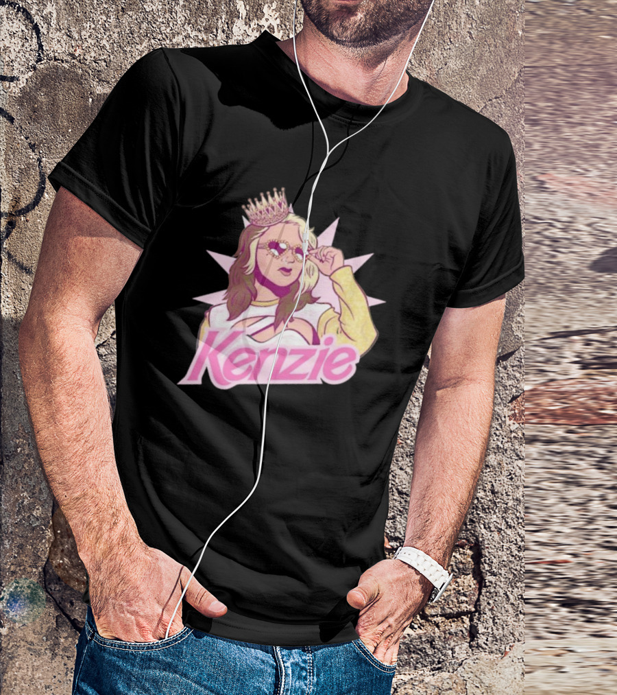 Kenzie Paige Pink Queen Icon With Crown And Sunglasses T-Shirt