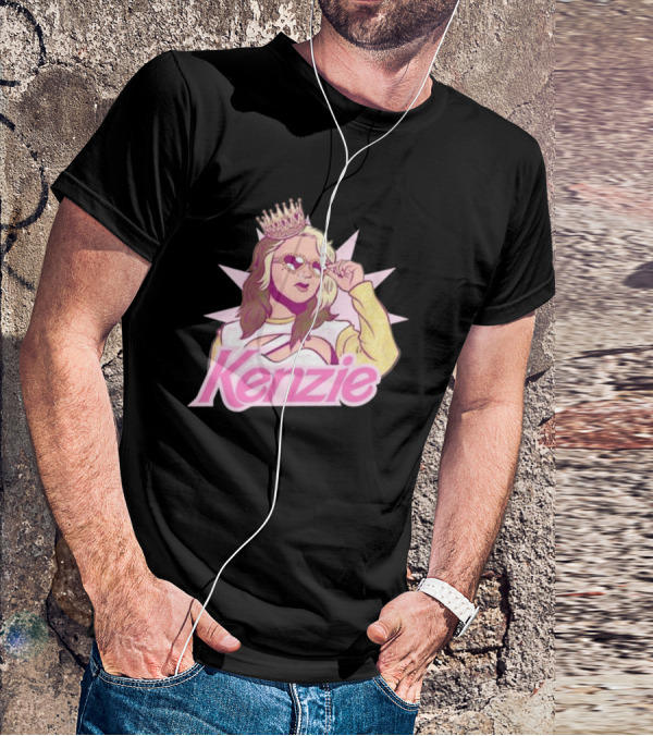 Kenzie Paige Pink Queen Icon With Crown And Sunglasses T-Shirt
