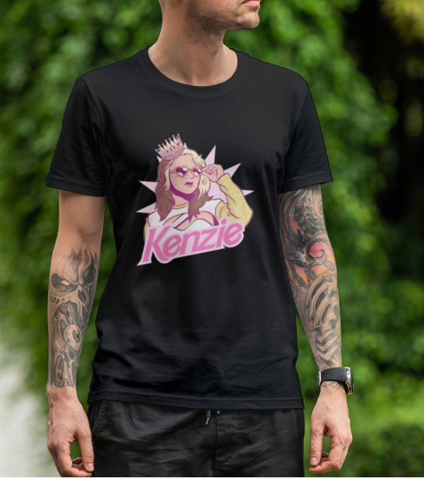 Kenzie Paige Pink Queen Icon With Crown And Sunglasses T-Shirt