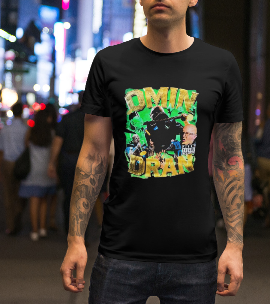 OMIN DRAN Arcade Vintage Parental Advisory T-Shirt