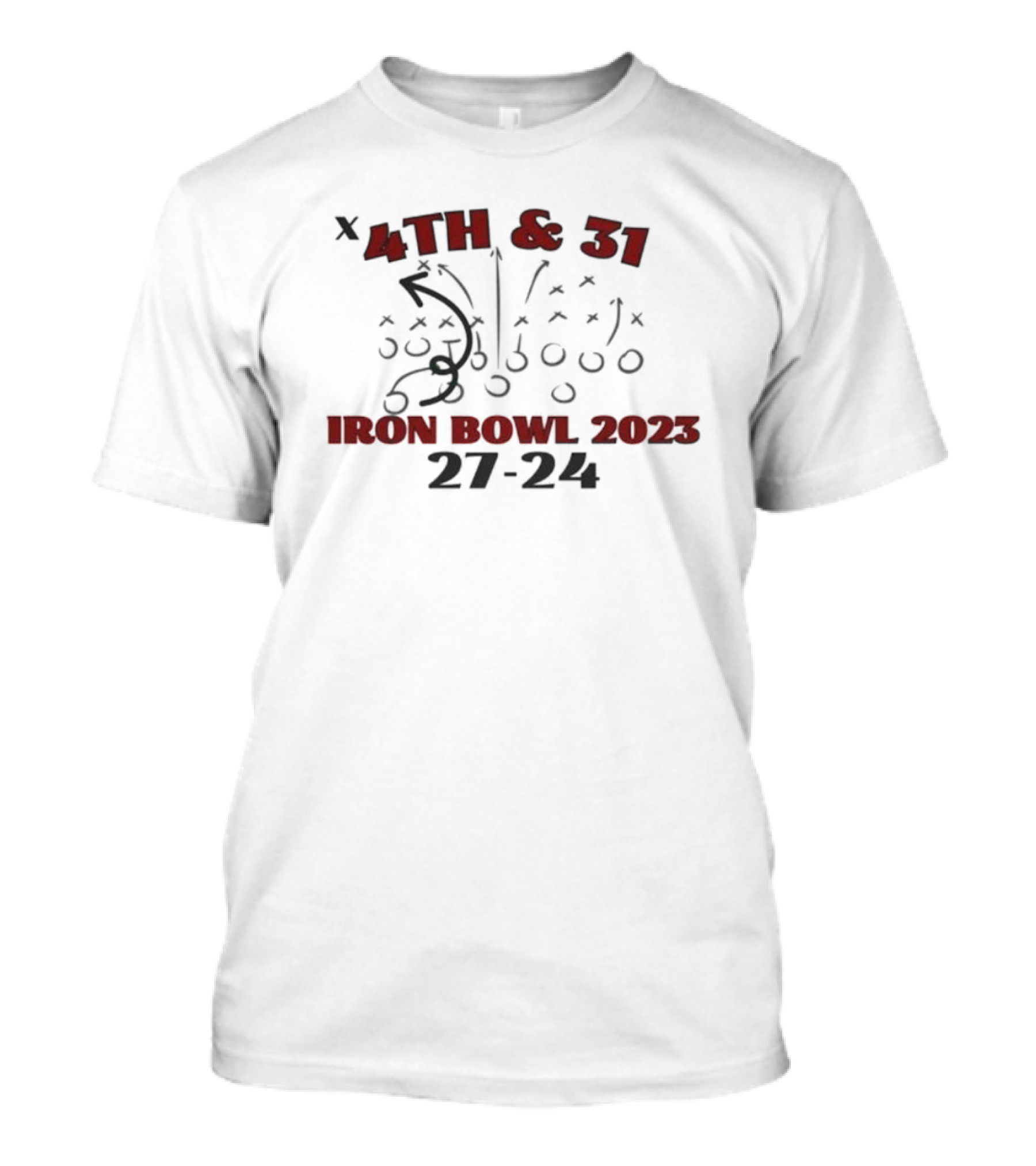 4th And 31 Iron Bowl 2025 Alabama Football 27-24 T-Shirt