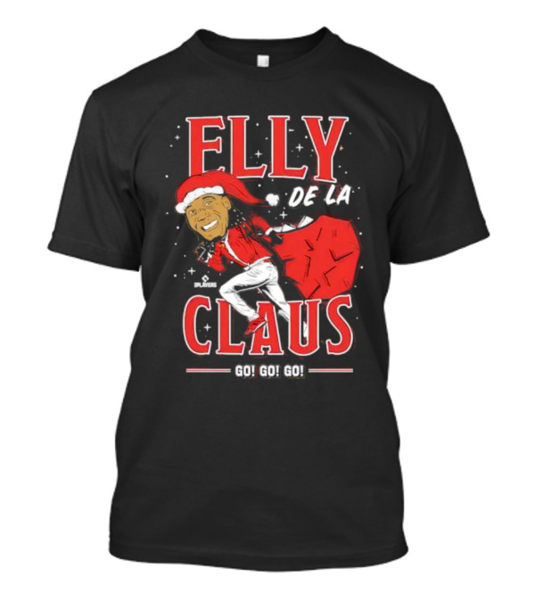 Elly De La Claus Go Go Go Christmas Santa Players T-Shirt