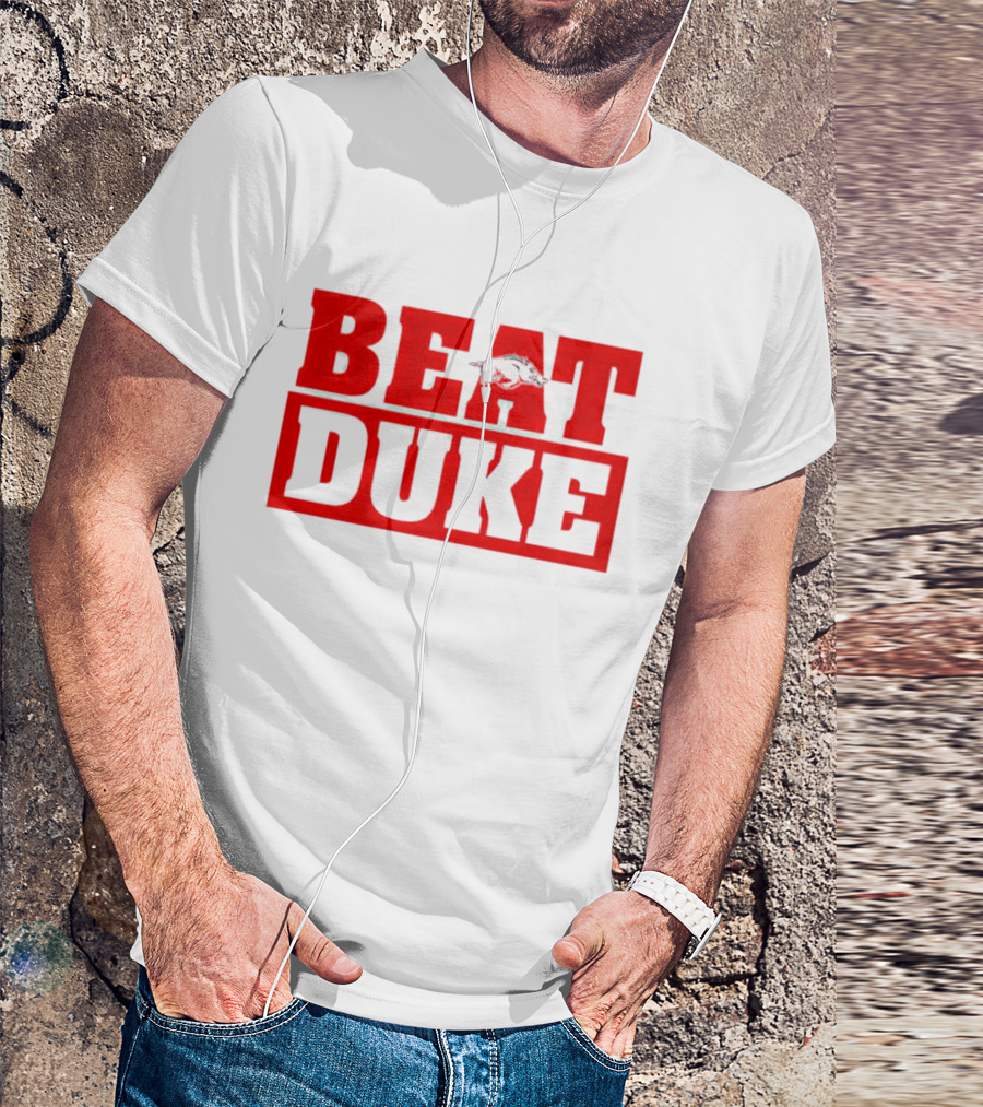 Arkansas Razorbacks Beat Duke Red T-Shirt