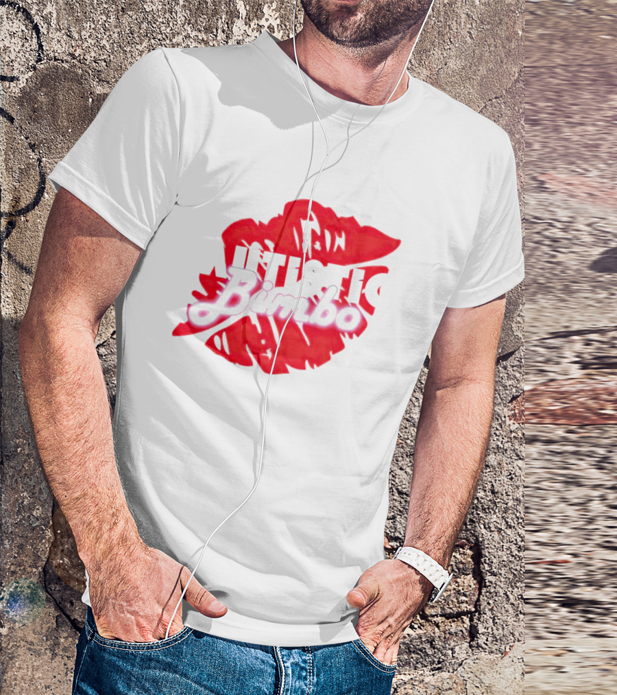 Autistic Bimbo Bold Red Lips T-Shirt