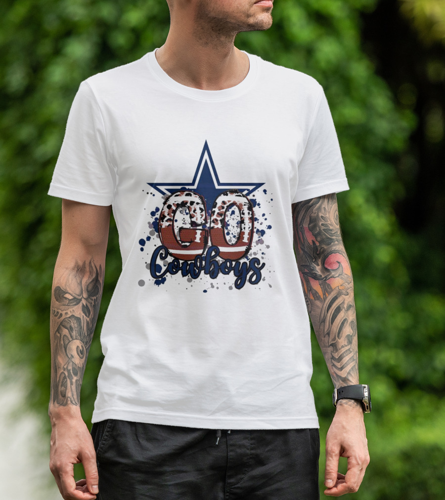 Go Cowboys Leopard Star T-Shirt