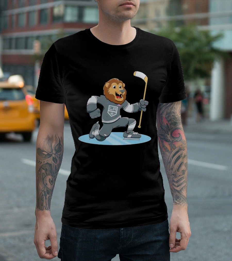 Kings Child Bailey Celebrate LA Hockey Lion Mascot T-Shirt