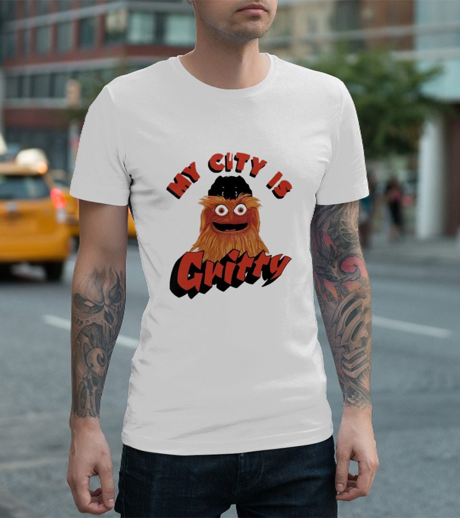 Philadelphia Flyers My City Is Gritty Mascot T-Shirt