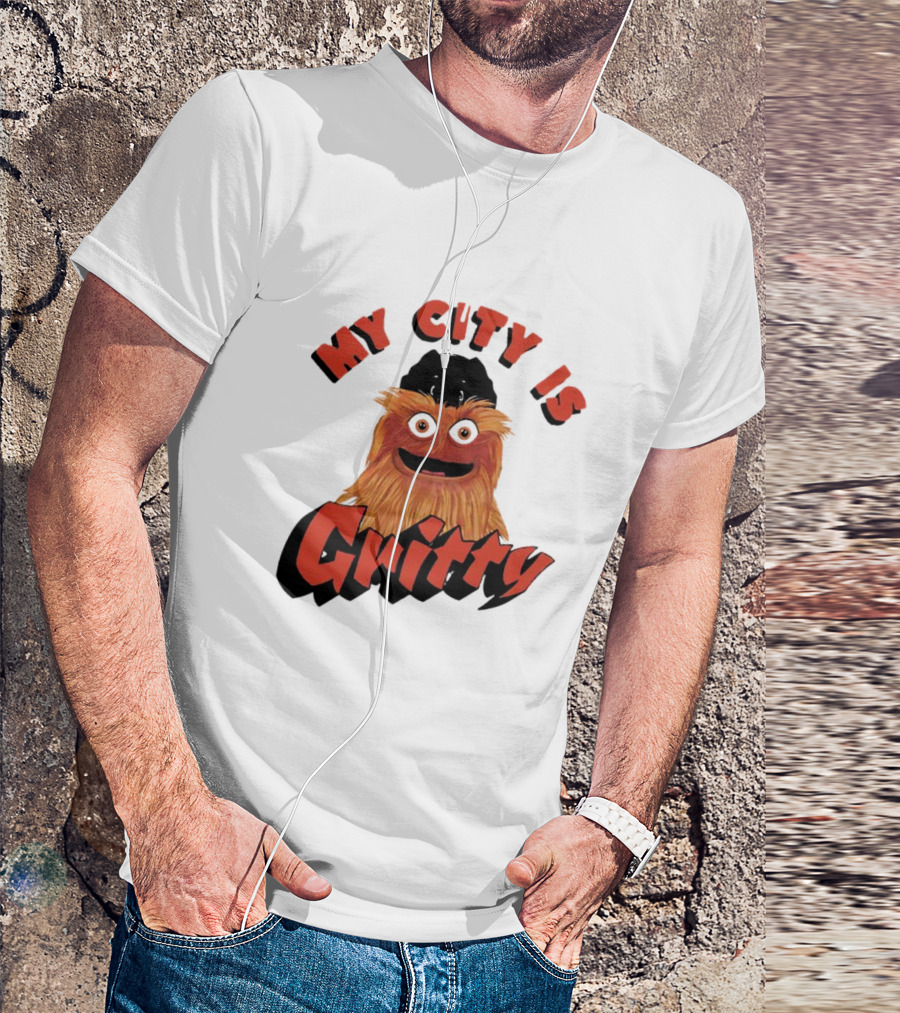 Philadelphia Flyers My City Is Gritty Mascot T-Shirt
