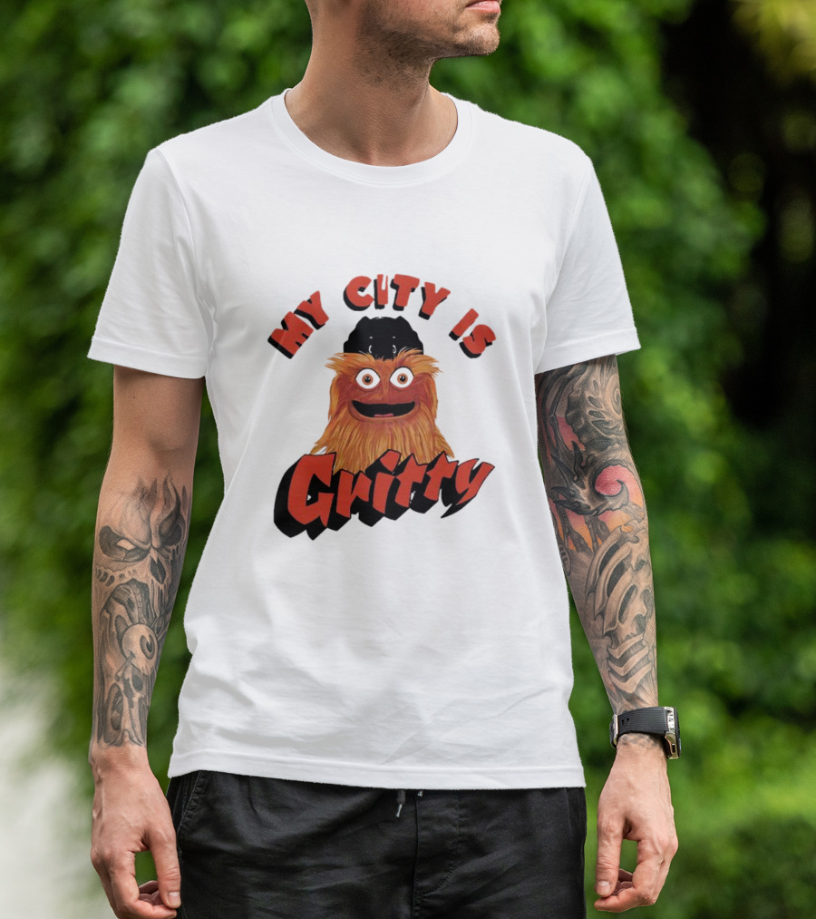 Philadelphia Flyers My City Is Gritty Mascot T-Shirt