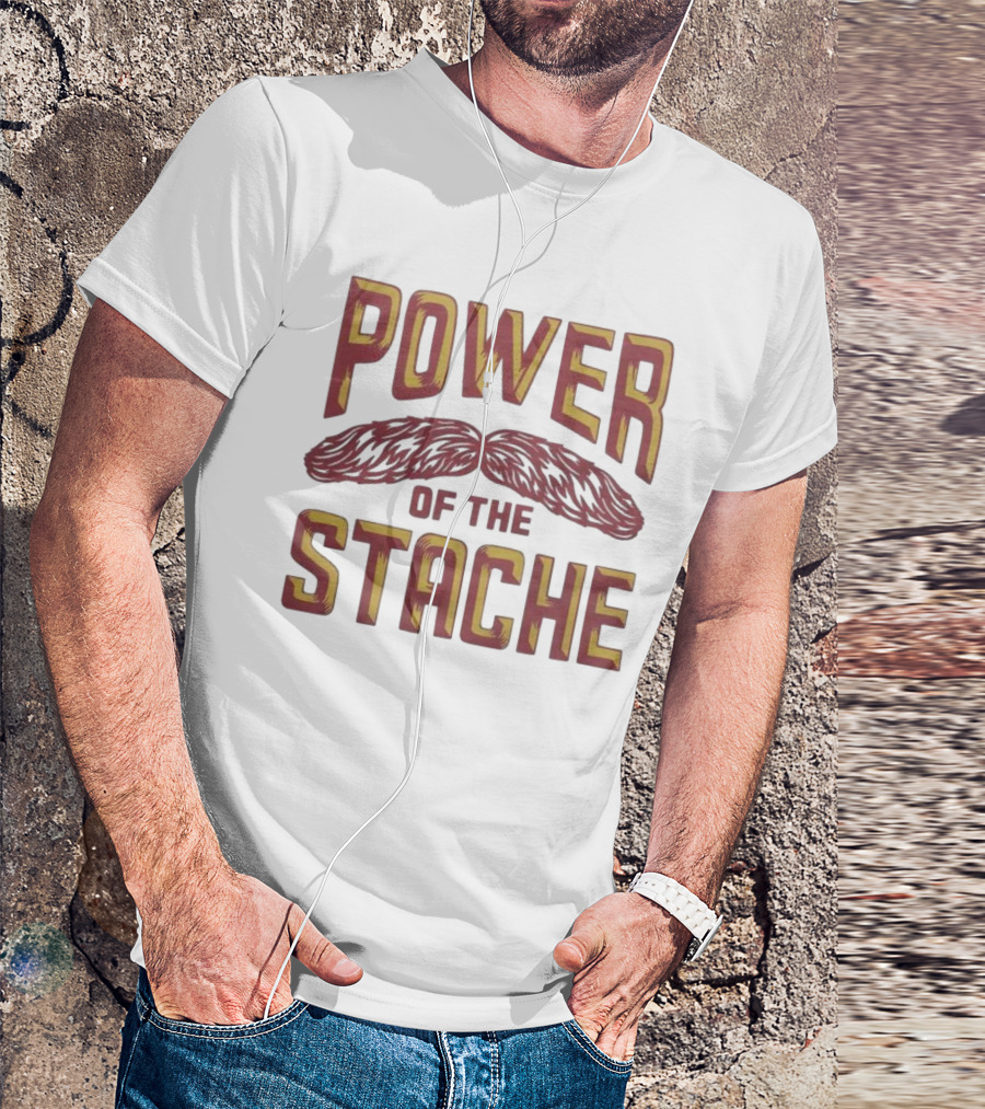 Power Of The Stache Iconic Mustache T-Shirt
