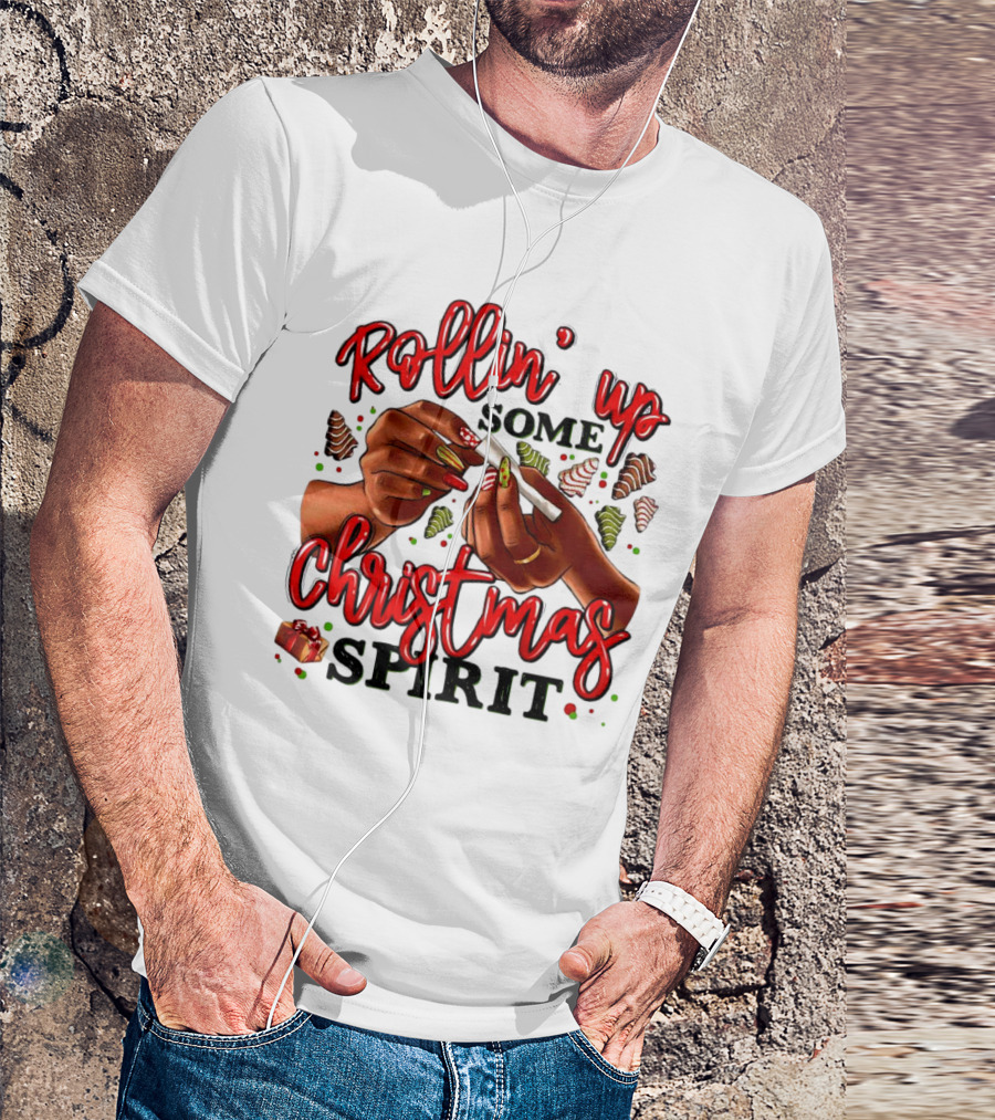 Rollin’ Up Some Christmas Spirit With Festive Candy Canes And Holiday Cheer T-Shirt