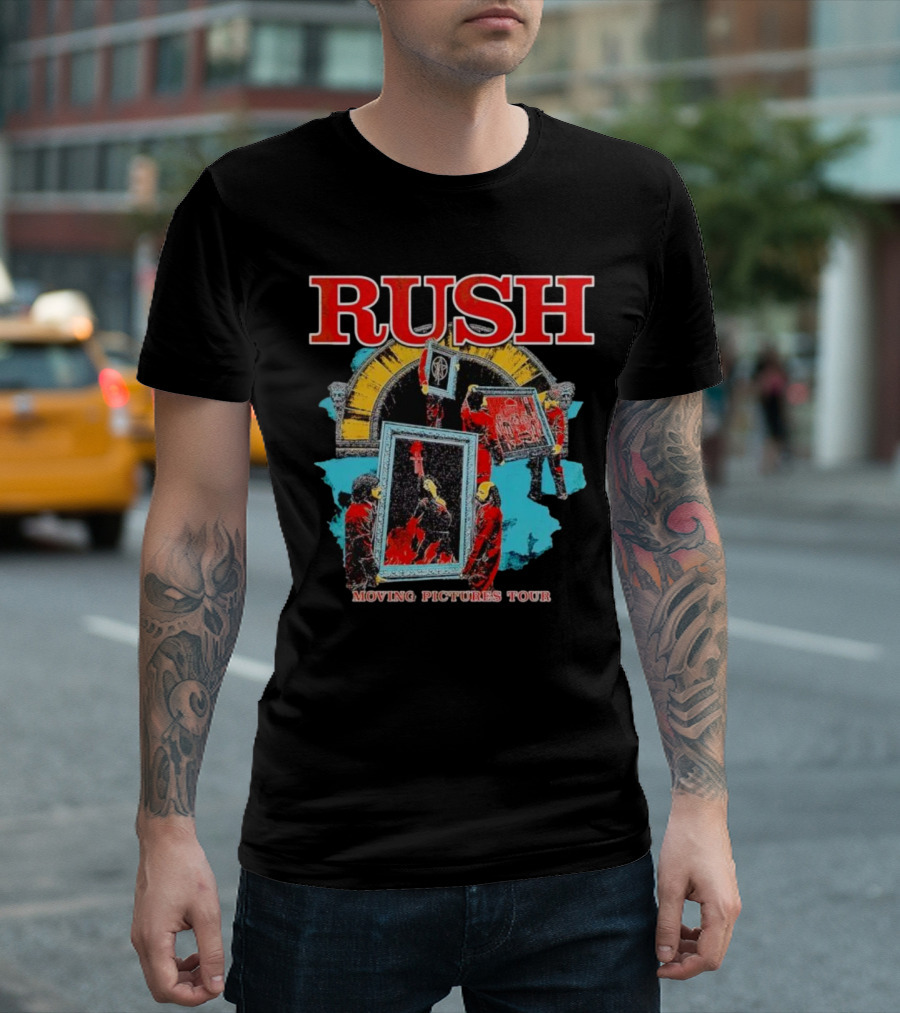 Rush Moving Pictures Tour Album Artwork Elements T-Shirt