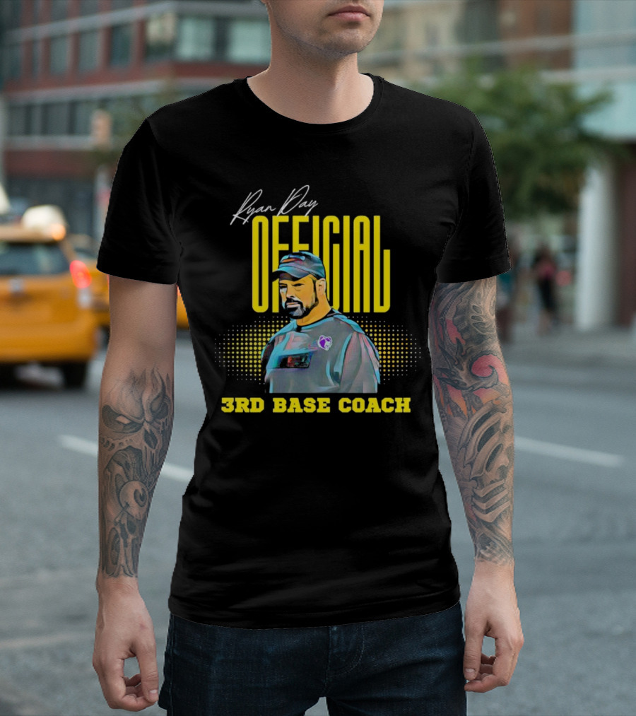 Ryan Day Official 3rd Base Coach T-Shirt