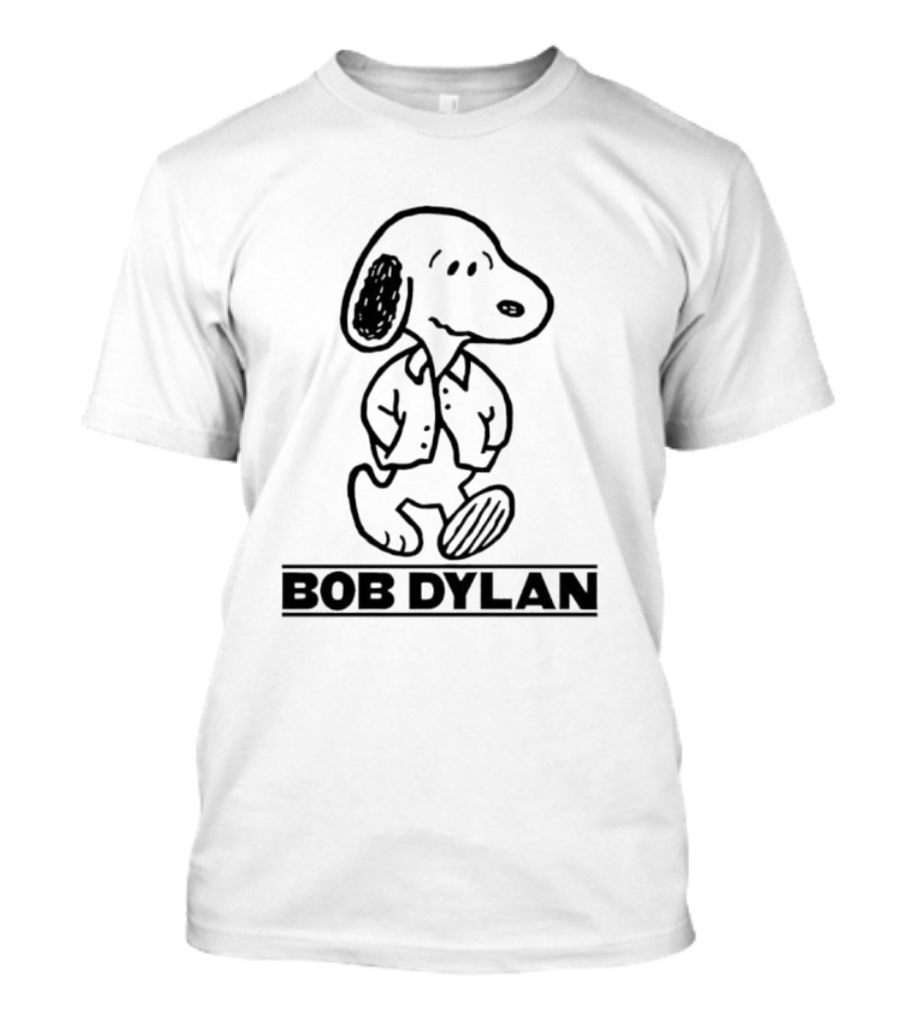 Snoopy Bob Dylan Walking Cool T-Shirt