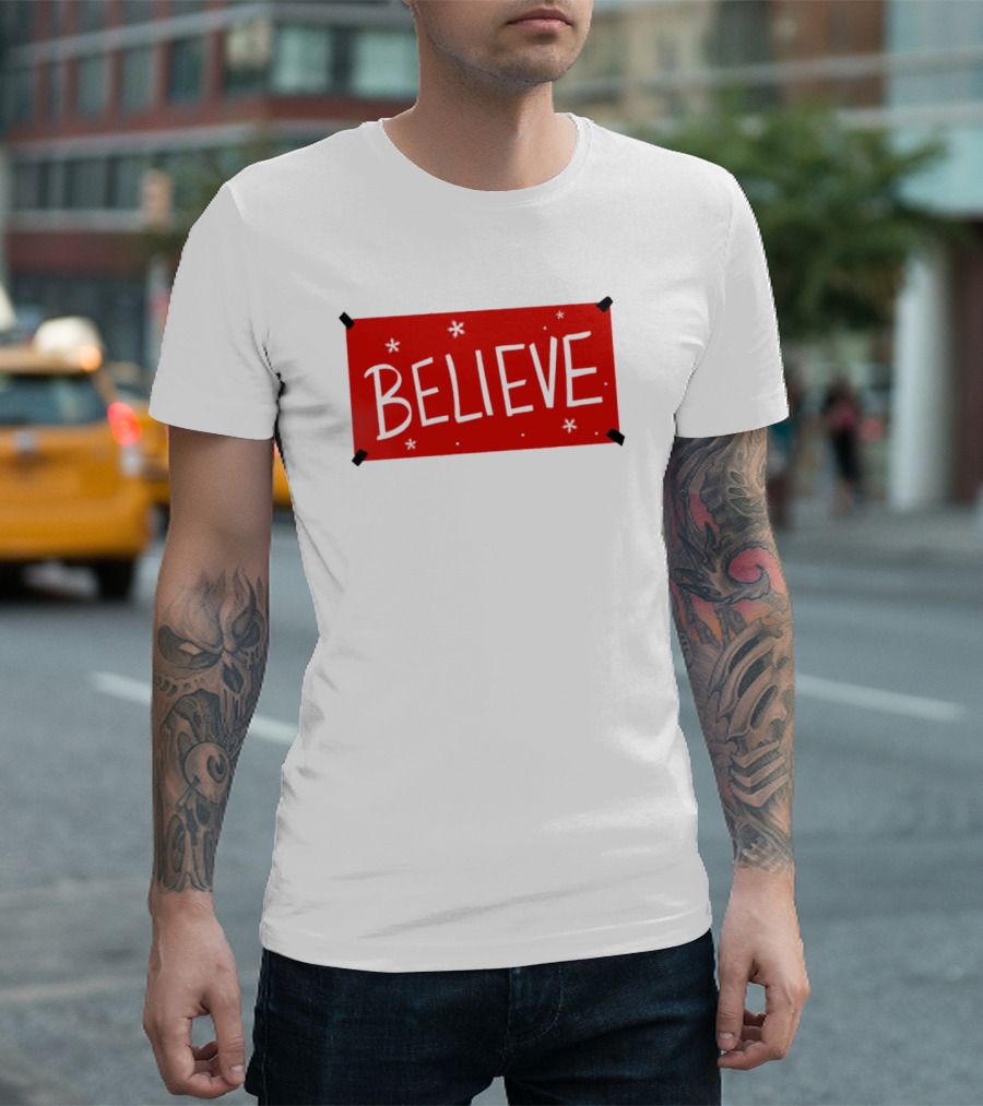 Believe Christmas Holiday Spirit T-Shirt