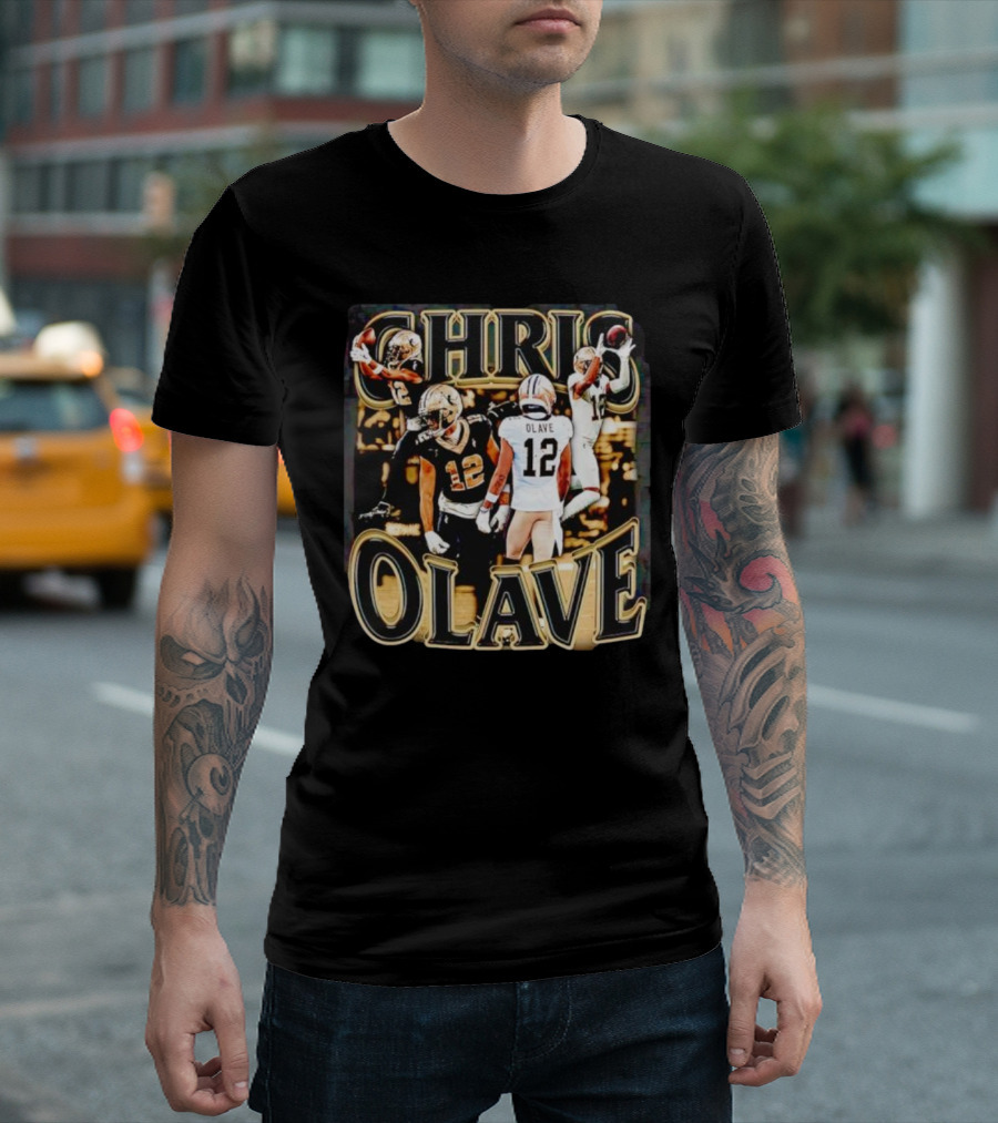 Chris Olave Nola Dreams 12 Saints Football Icons T-Shirt
