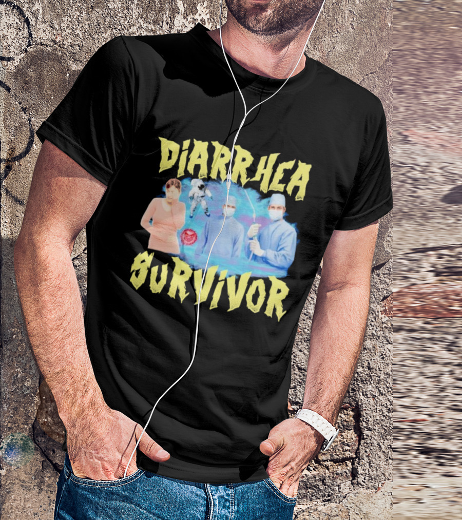 Diarrhea Survivor Funny Medical Humor With Doctors And Patient T-Shirt