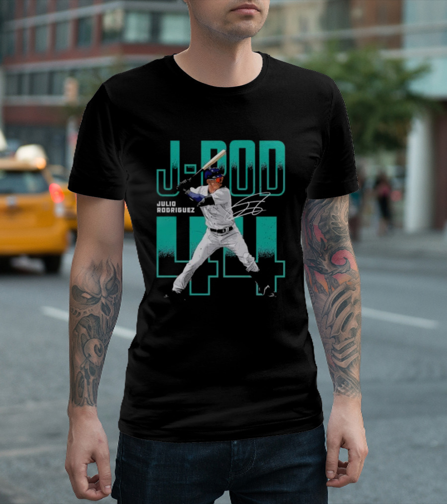 J-Rod Julio Rodriguez 44 Seattle Baseball Player Signature T-Shirt