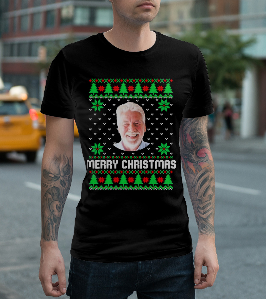 Merry Christmas Personalized Family Photo Face T-Shirt