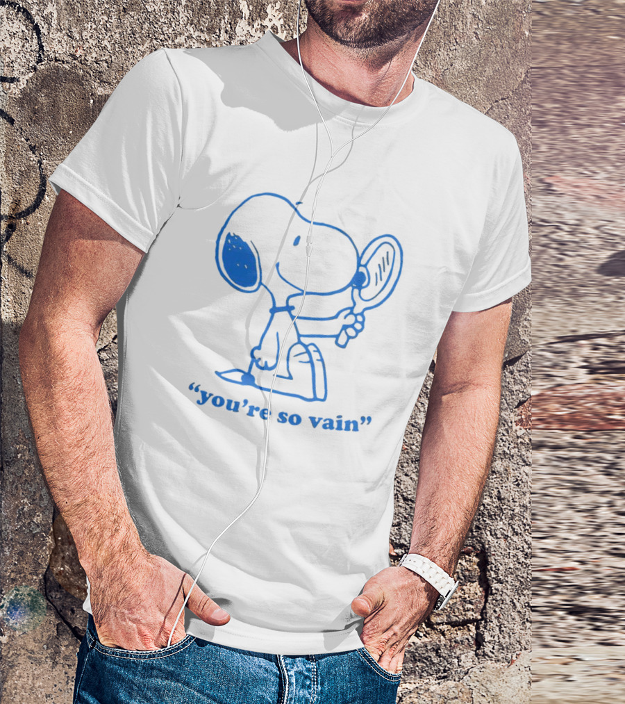 Snoopy You're So Vain Mirror Reflection T-Shirt