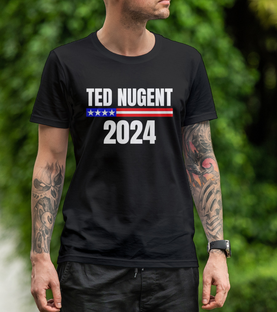 Ted Nugent 2024 Stars And Stripes Campaign T-Shirt