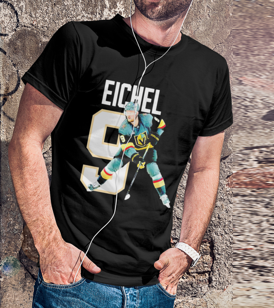 Vegas Golden Knights Jack Eichel 9 Hockey Player MVP T-Shirt