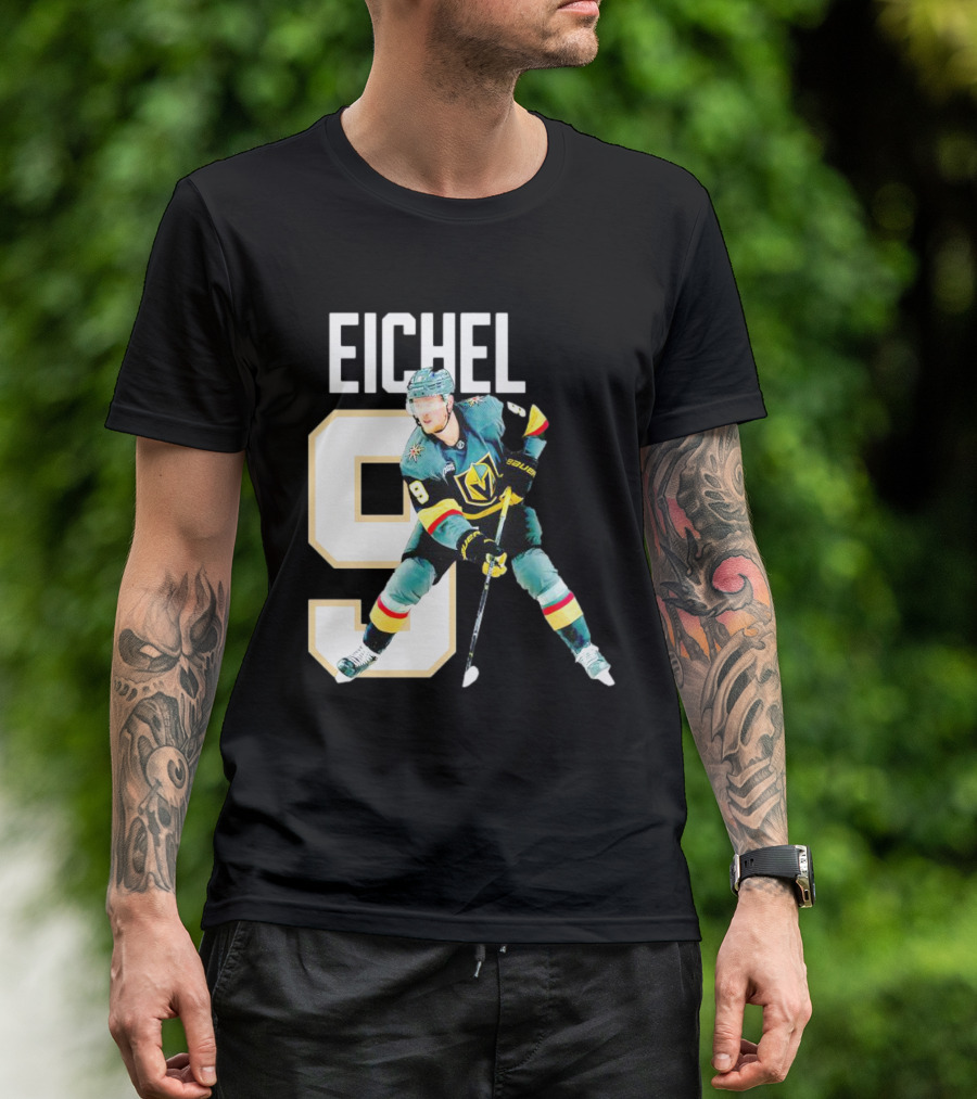 Vegas Golden Knights Jack Eichel 9 Hockey Player MVP T-Shirt