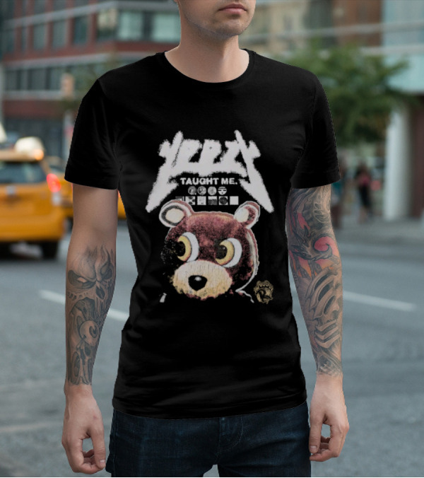 Yeezy Taught Me Graduation Bear Mascot Vintage T-Shirt