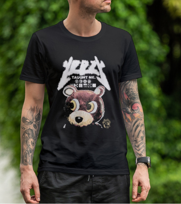 Yeezy Taught Me Graduation Bear Mascot Vintage T-Shirt