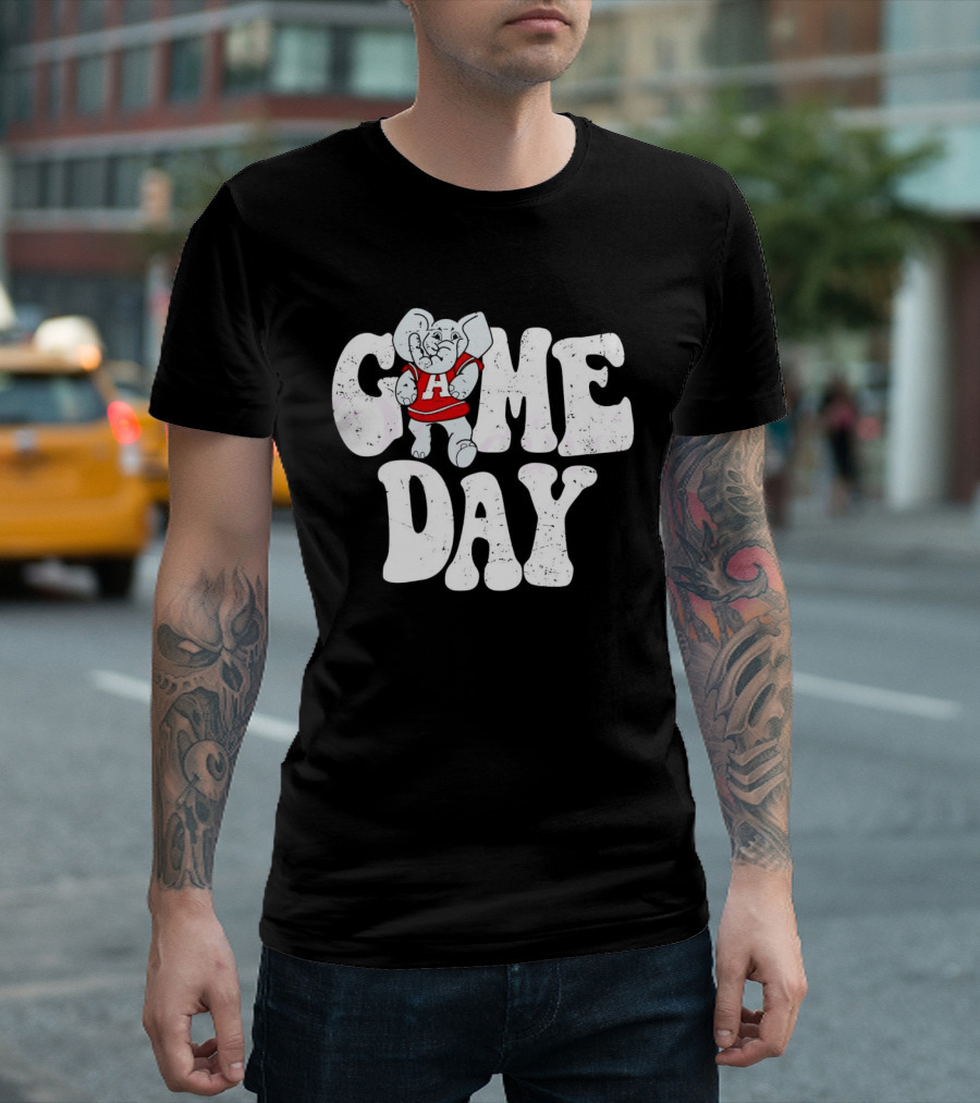 Alabama Crimson Tide Game Day Elephant Mascot T-Shirt