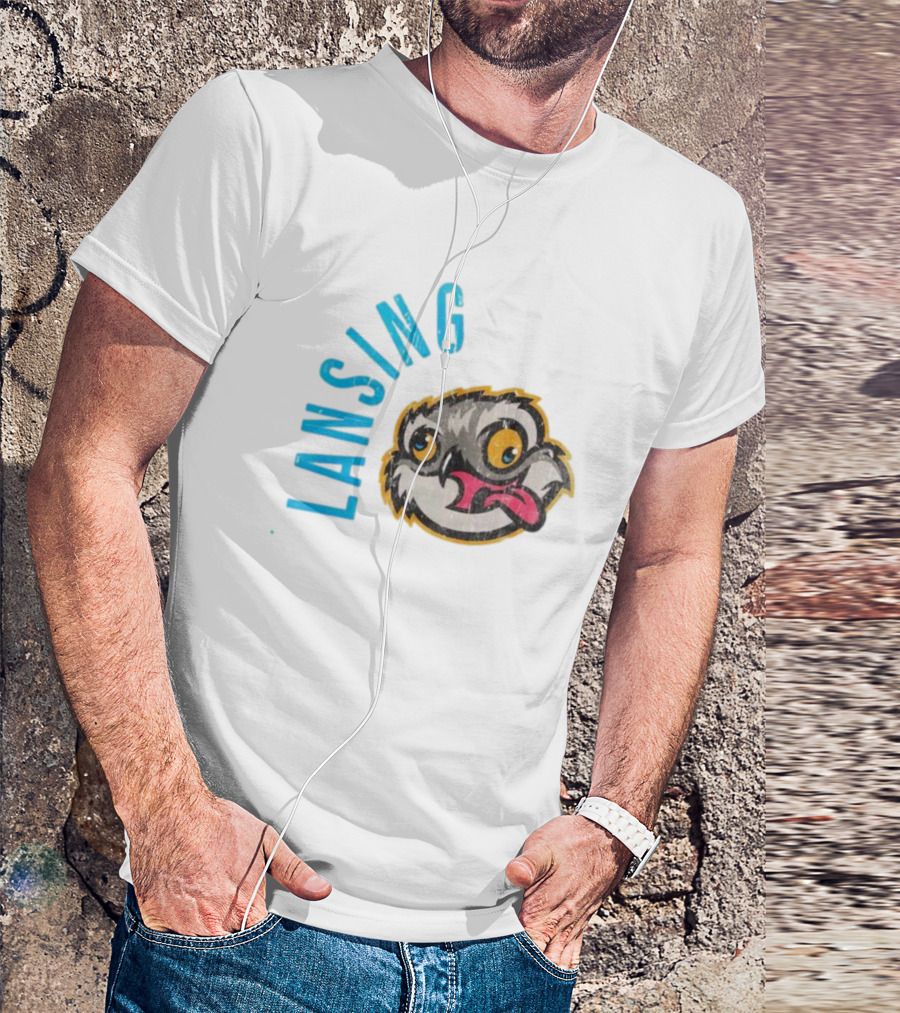 Lansing Baseball Club Owl Mascot T-Shirt