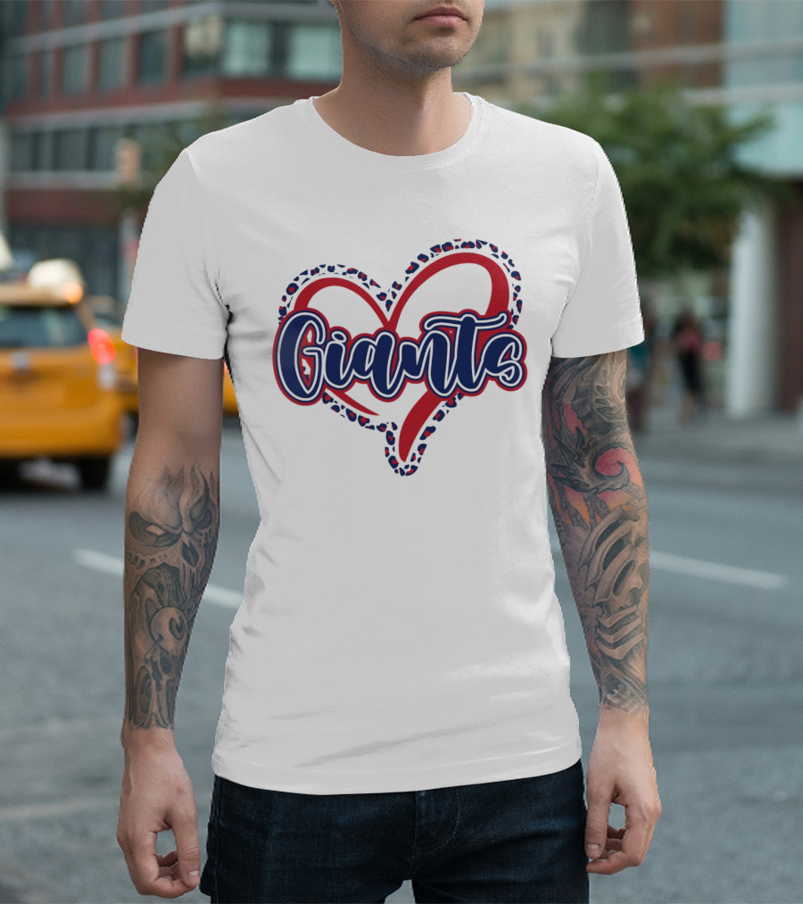 Giants Heart Leopard T-Shirt