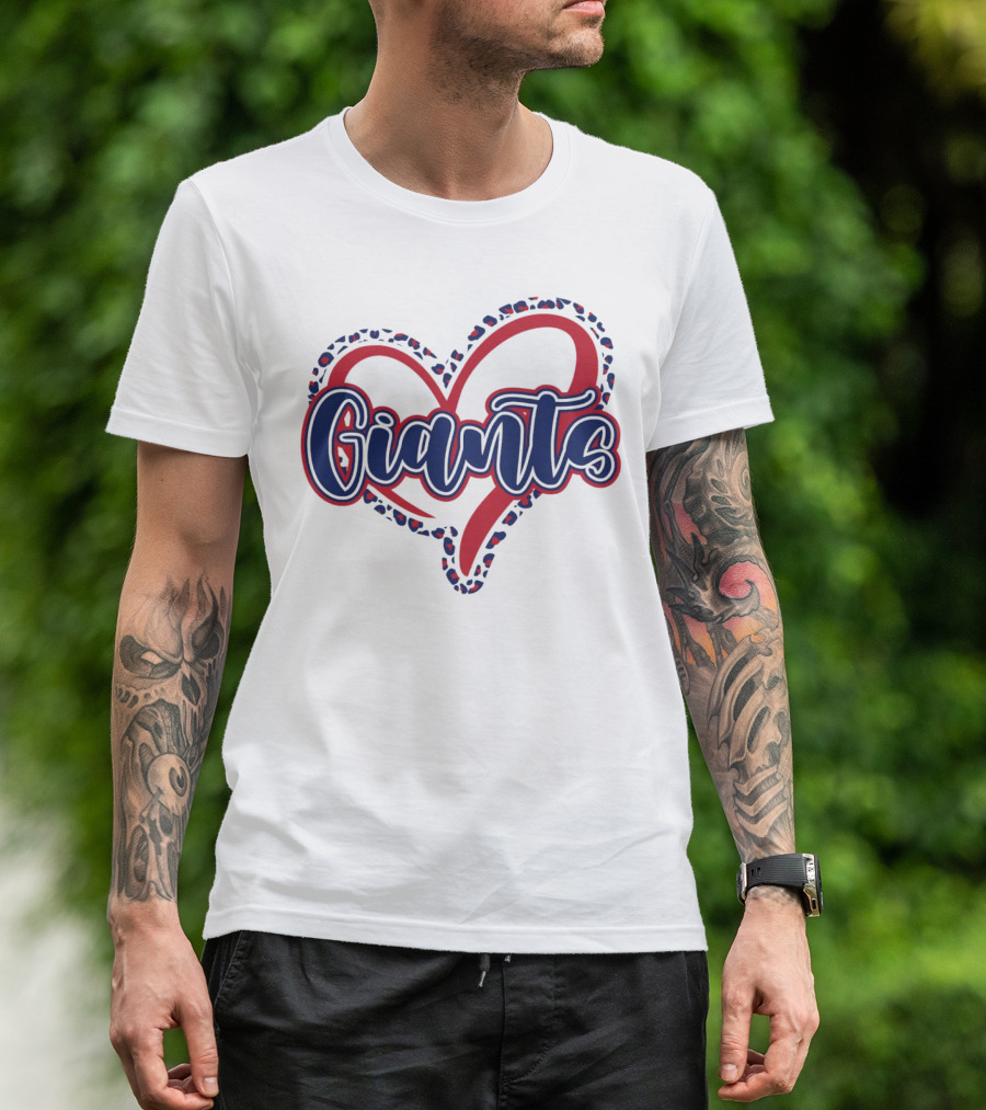 Giants Heart Leopard T-Shirt