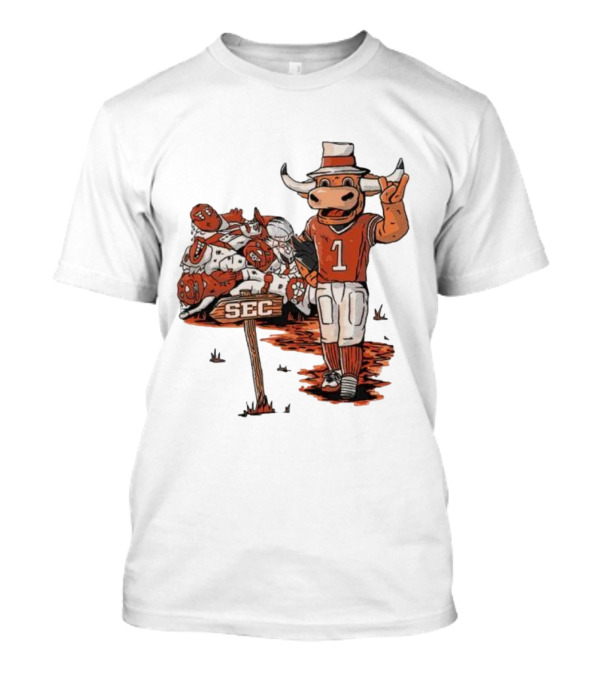 Texas Longhorns Mascot Celebrating SEC Victory T-Shirt
