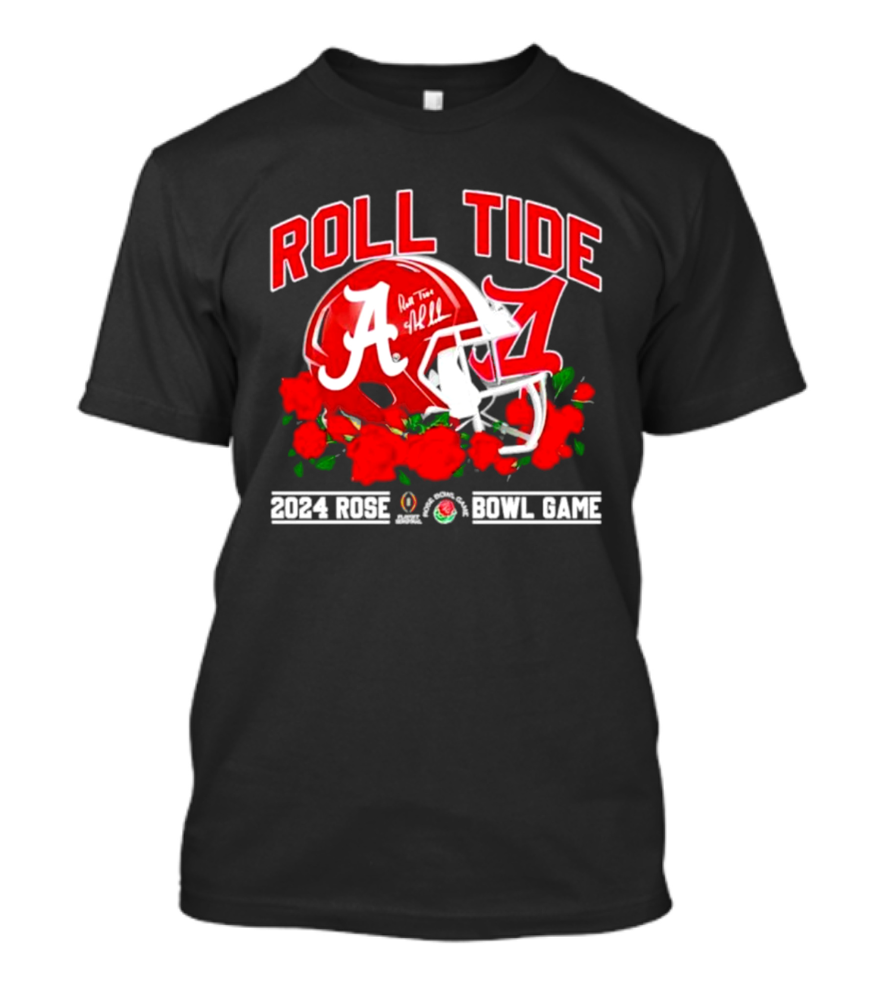 Roll Tide Alabama Crimson Tide Helmet 2024 Rose Bowl Game T-Shirt