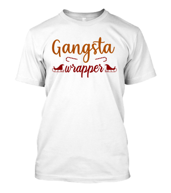 Gangsta Wrapper Christmas Sleigh Holiday Humor T-Shirt